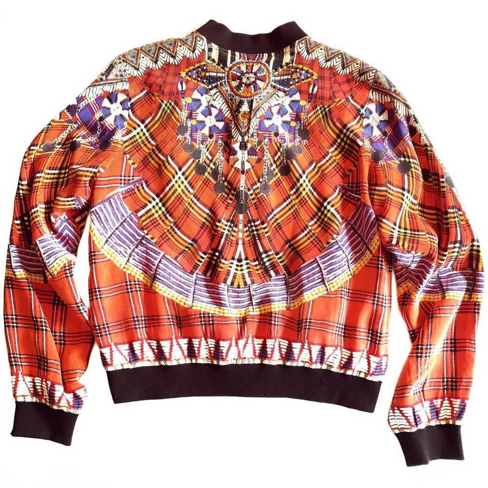 CAMILLA embellished silk printed bomber jacket in… - image 5