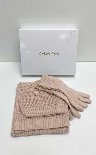 Calvin Klein Beanie Scarf Gloves Hat Set