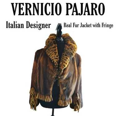 VERNICIO PAJARO Italian Designer genuine fur jacke