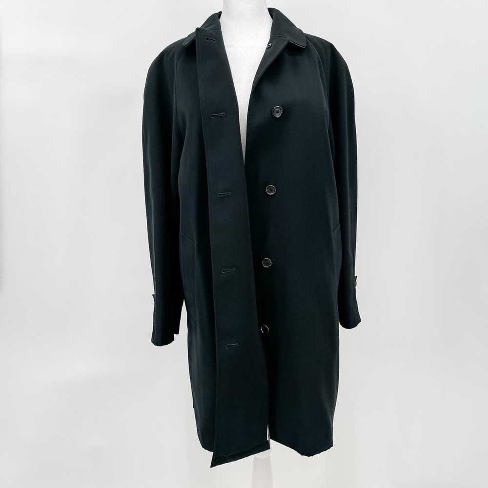 Burberry Black Trench Wool Camel Hair Mid Length … - image 3