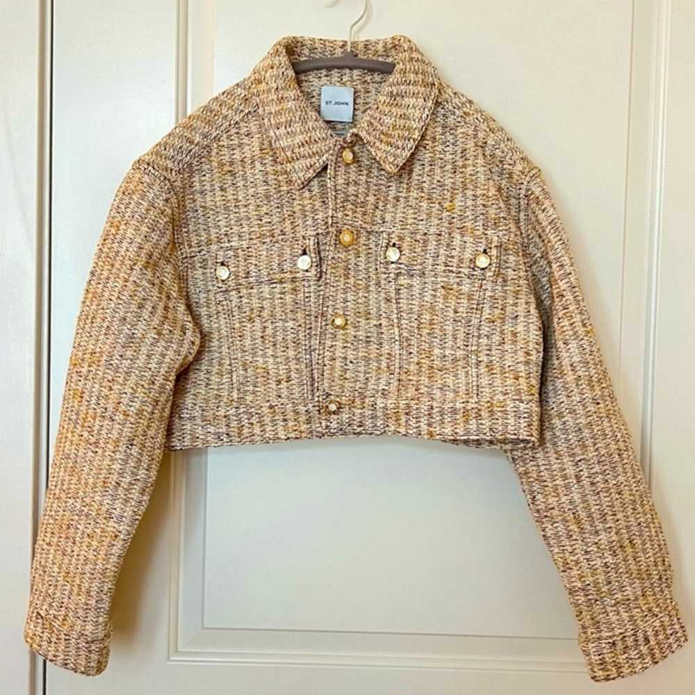 St. John Boucle Tweed Jacket - Gem