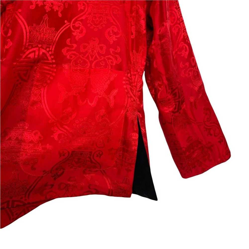 Asian Silk Satin Intricate Embroidered Coat Rever… - image 10