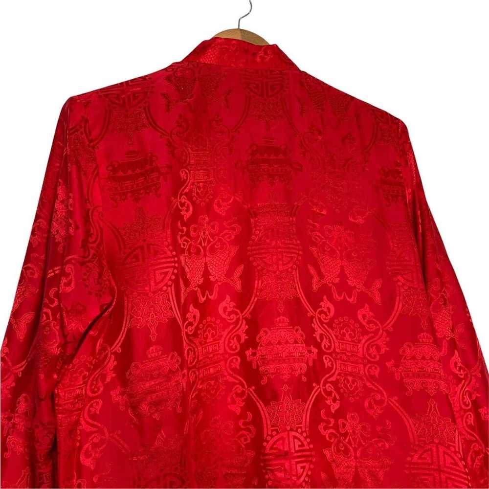 Asian Silk Satin Intricate Embroidered Coat Rever… - image 9