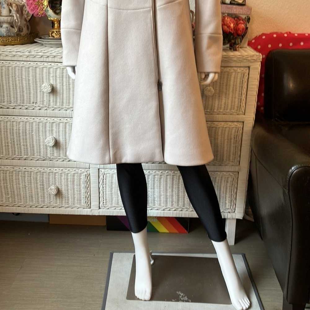 Reiss Adela wool blend zip up long coat Size Large - image 4