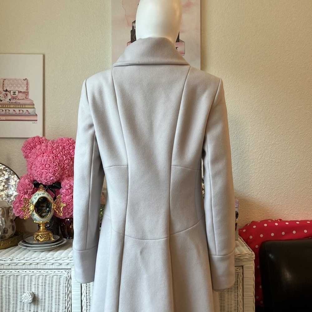 Reiss Adela wool blend zip up long coat Size Large - image 8