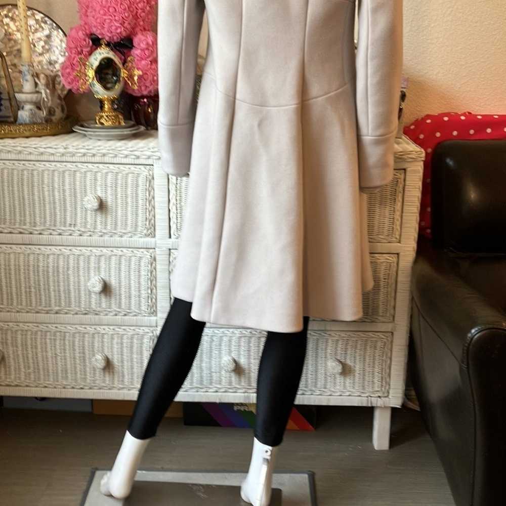 Reiss Adela wool blend zip up long coat Size Large - image 9