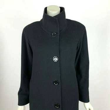 Cinzia Rocca due Stand Collar Coat Black Cashmere… - image 1