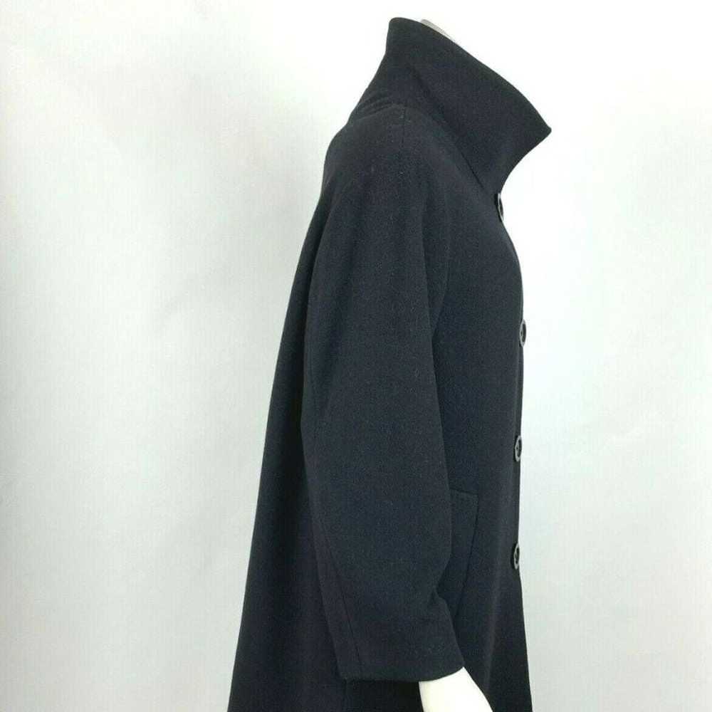 Cinzia Rocca due Stand Collar Coat Black Cashmere… - image 4