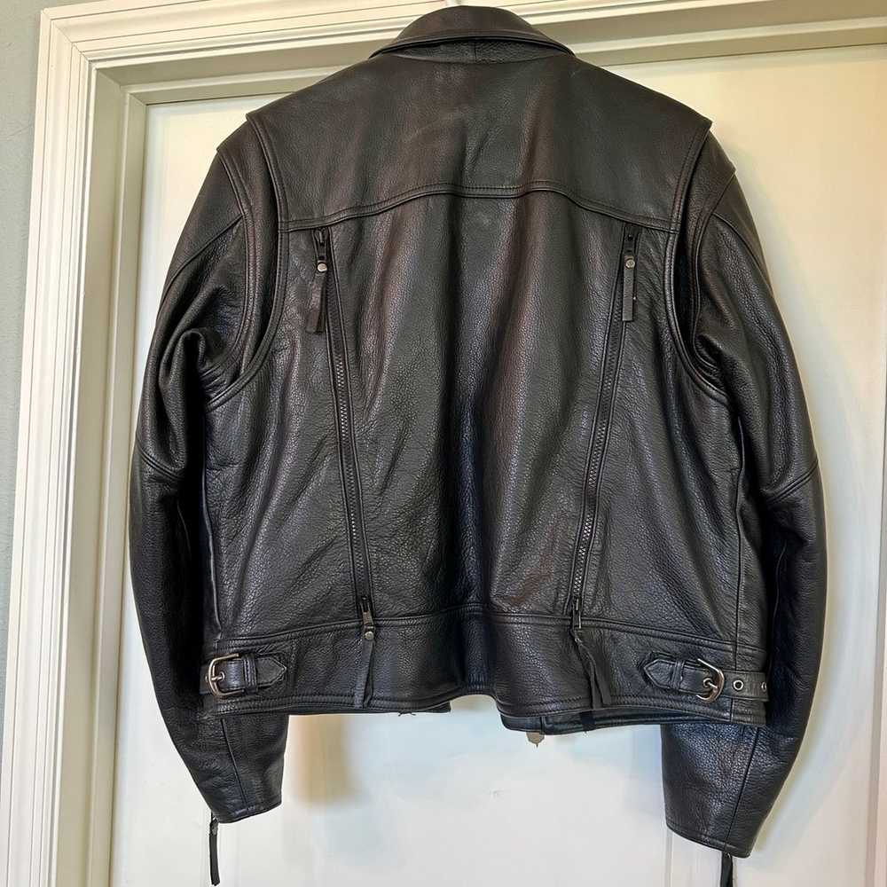 Harley Davidson - Leather Jacket with Removable F… - image 3