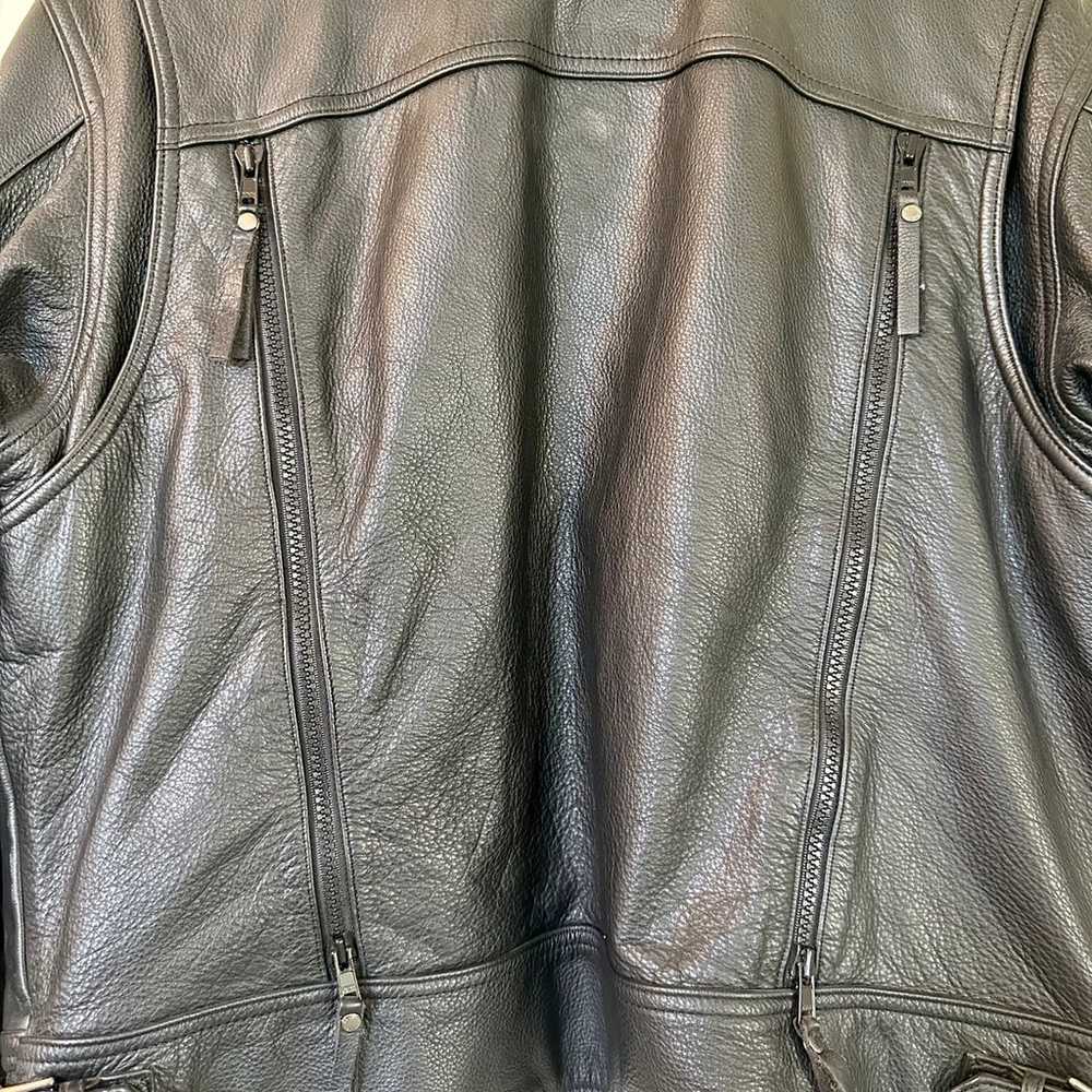 Harley Davidson - Leather Jacket with Removable F… - image 4