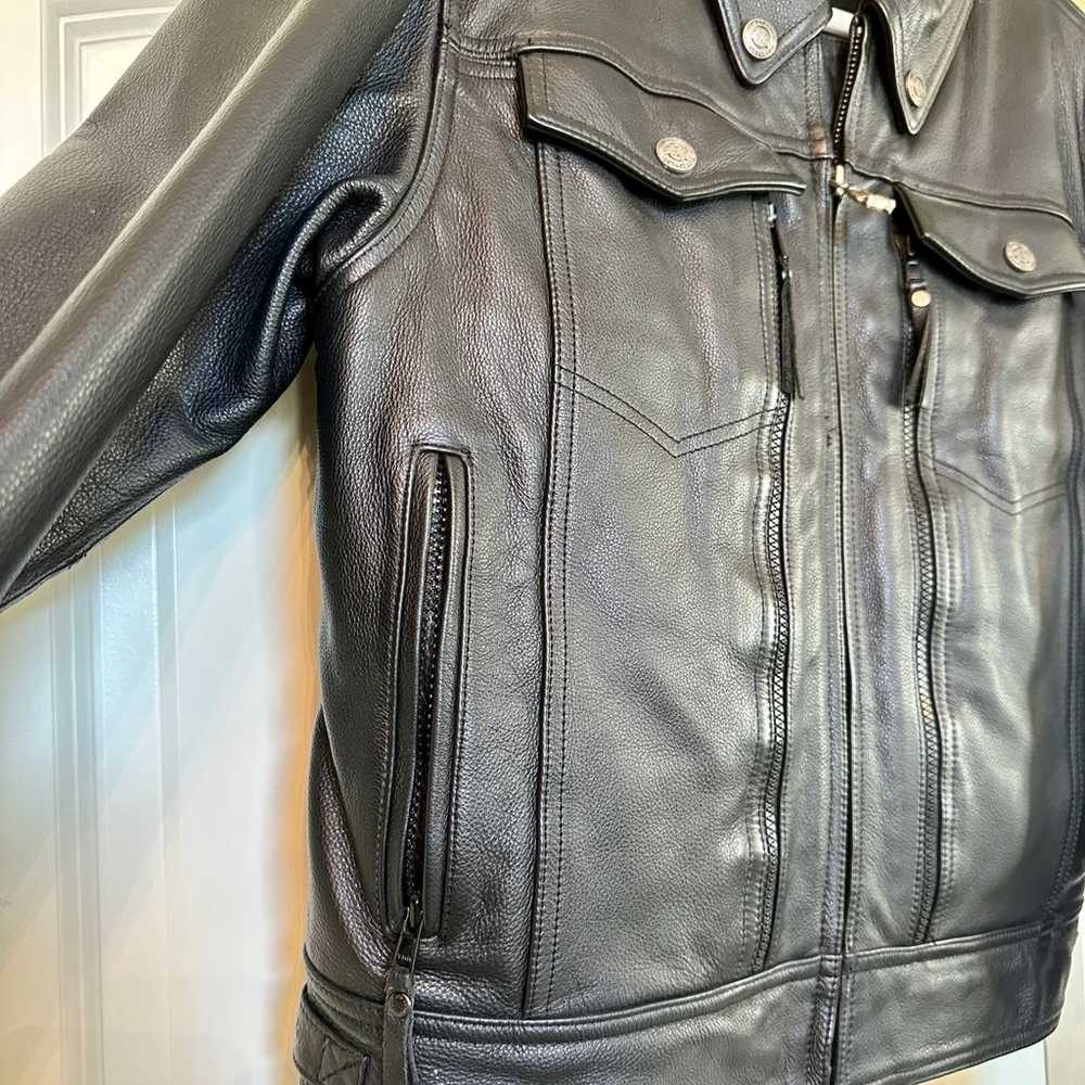 Harley Davidson - Leather Jacket with Removable F… - image 8