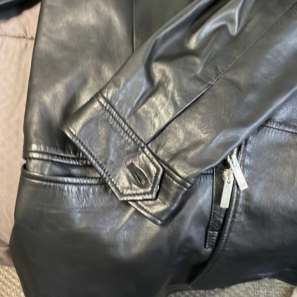 Armani Collezioni Leather Jacket - image 2