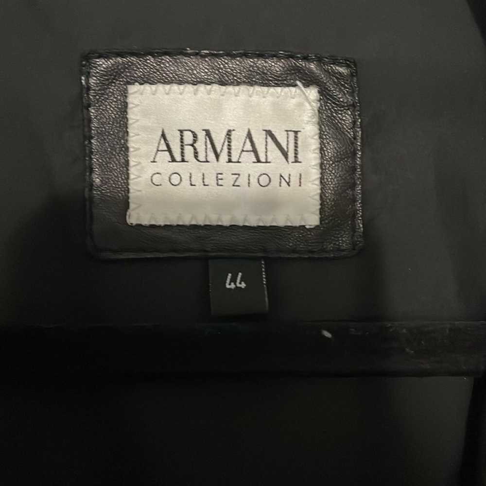 Armani Collezioni Leather Jacket - image 3