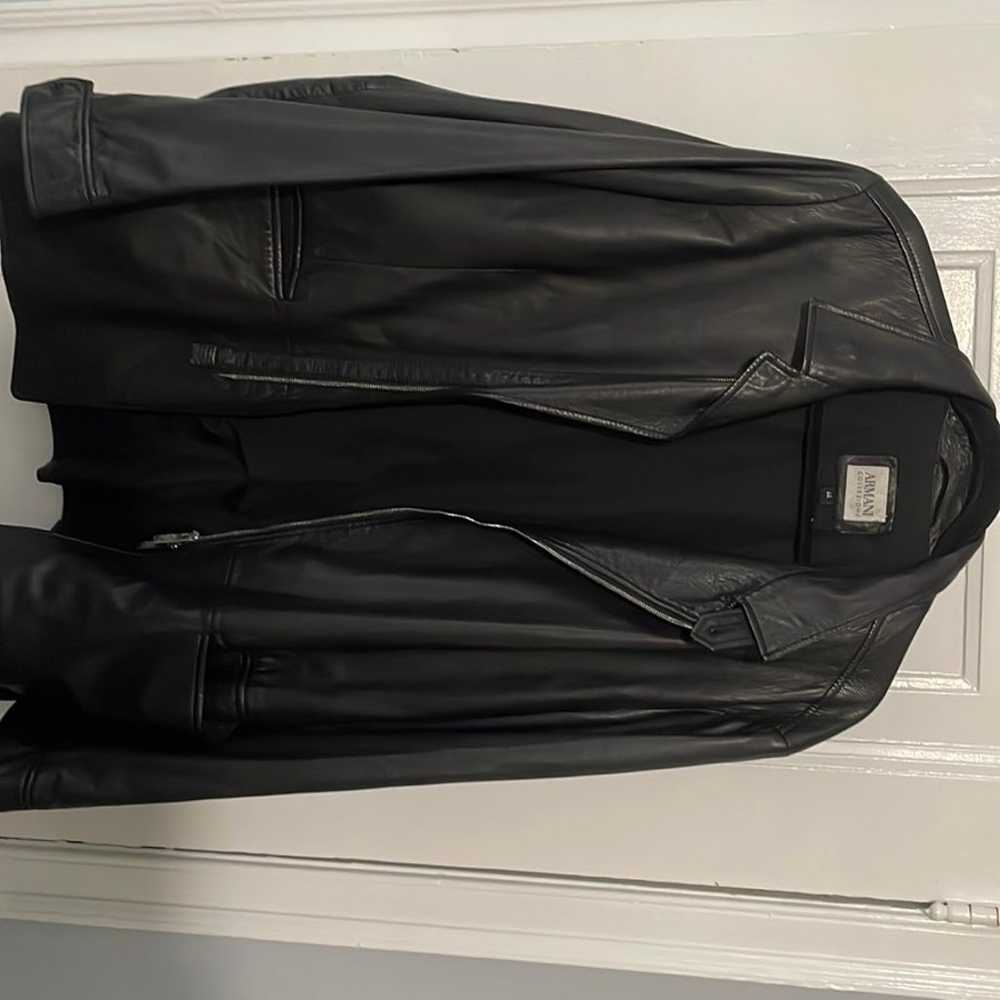 Armani Collezioni Leather Jacket - image 4