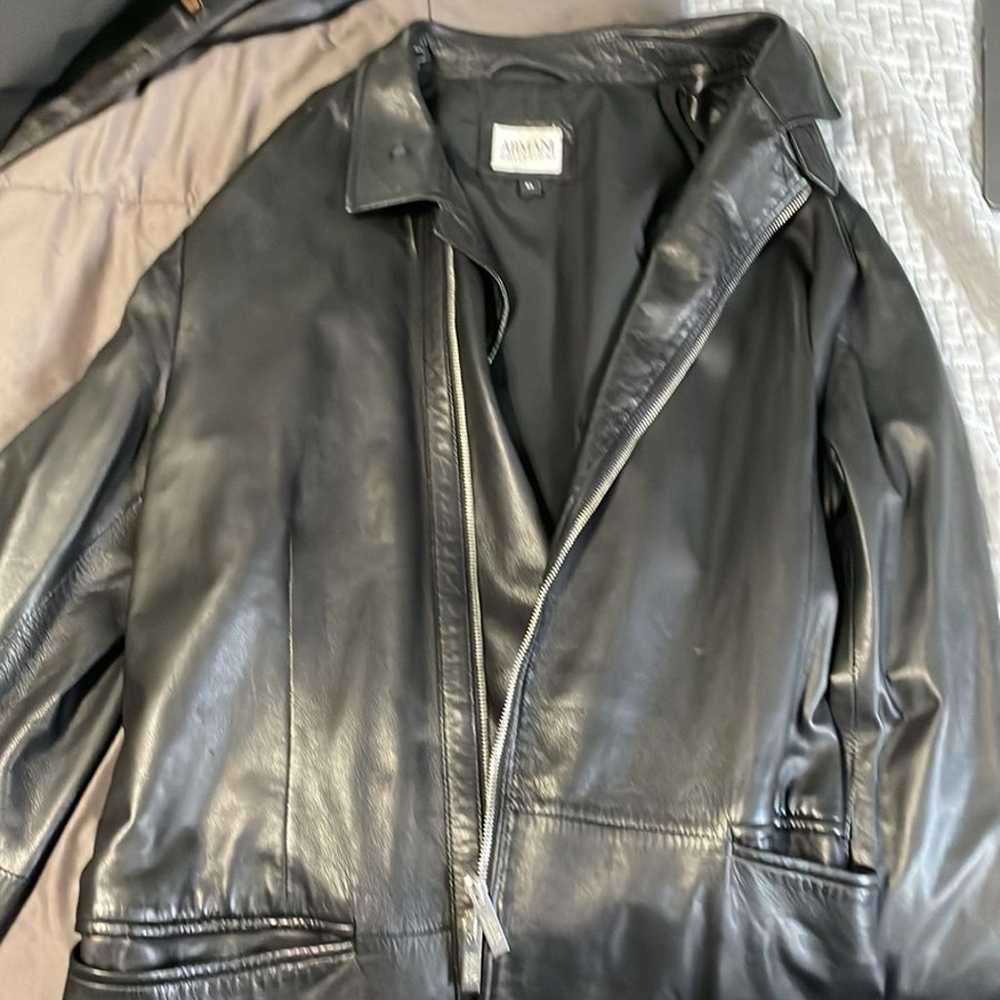 Armani Collezioni Leather Jacket - image 5