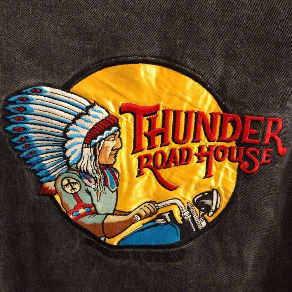Rare vintage embroidered tunder Roadhouse sunset … - image 4