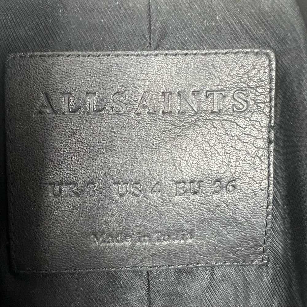 ALLSAINTS Balfern Leather Biker Jacket size 4 - image 4