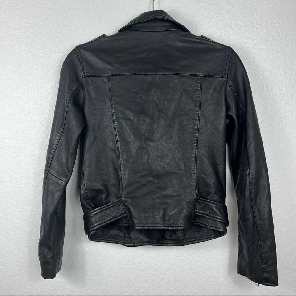 ALLSAINTS Balfern Leather Biker Jacket size 4 - image 6