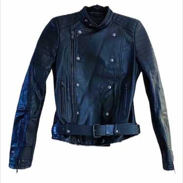 DIESEL BLACK GOLD Leather Moto Jacket