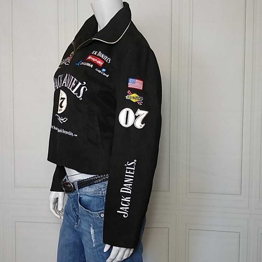 Jack Daniels Cropped Racing Jacket Sz. Large - JH… - image 3
