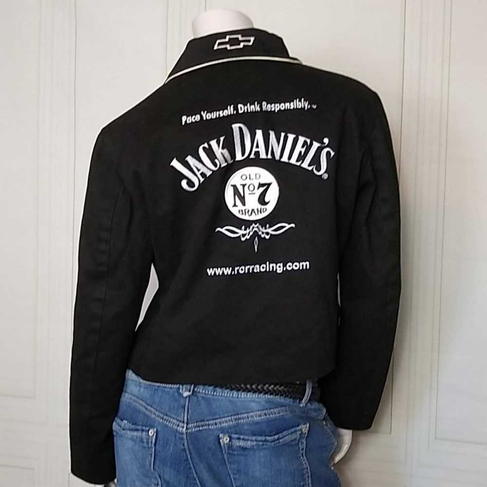 Jack Daniels Cropped Racing Jacket Sz. Large - JH… - image 4