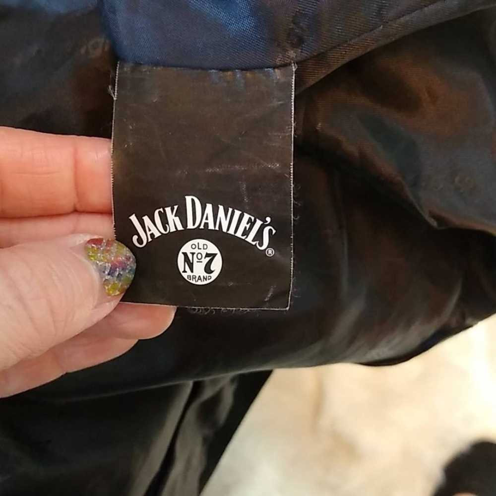 Jack Daniels Cropped Racing Jacket Sz. Large - JH… - image 9