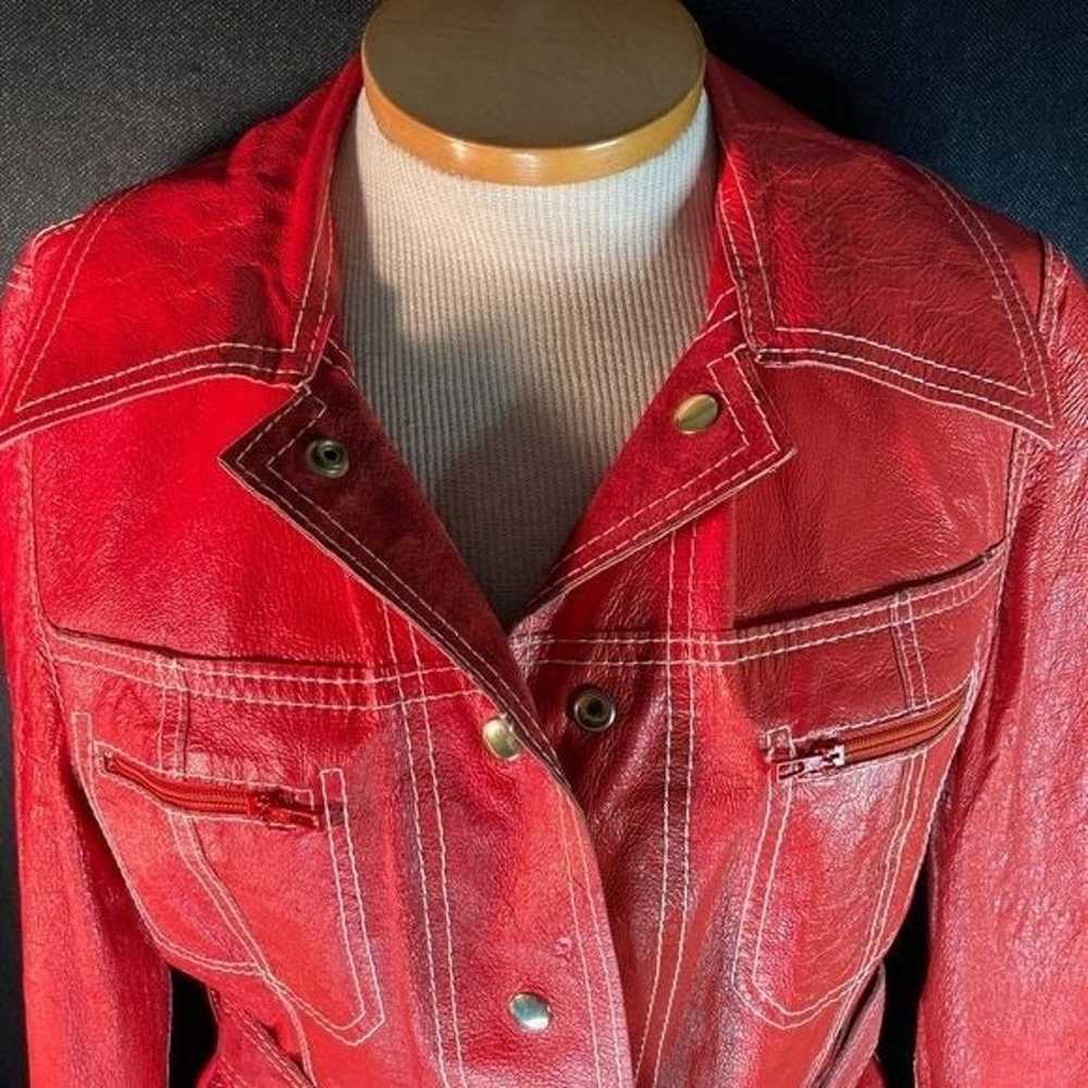 70’s vintage AMAZING REVERSIBLE leather suede. Go… - image 10