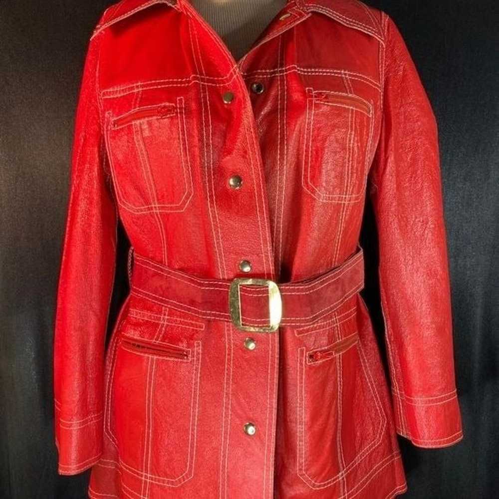 70’s vintage AMAZING REVERSIBLE leather suede. Go… - image 7