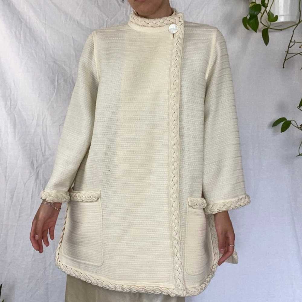 Valentino Authentic Silk/Wool Cape Coat - image 2