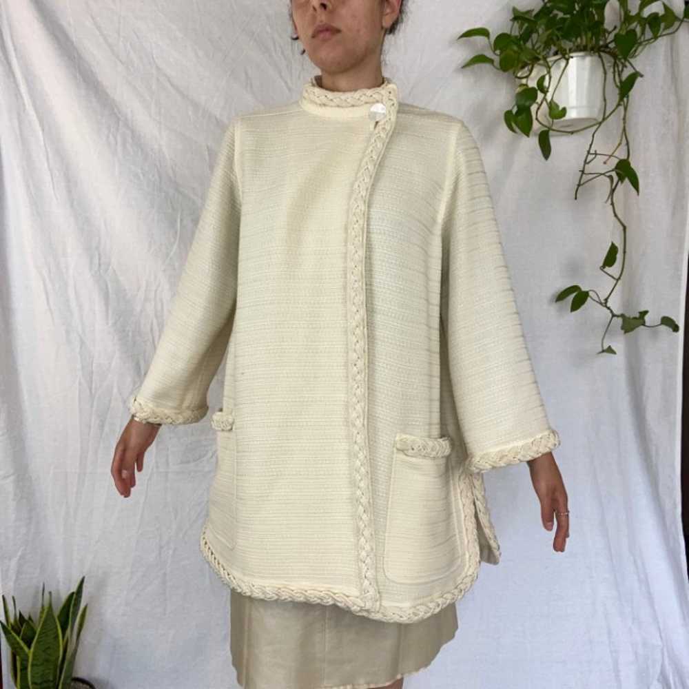 Valentino Authentic Silk/Wool Cape Coat - image 3