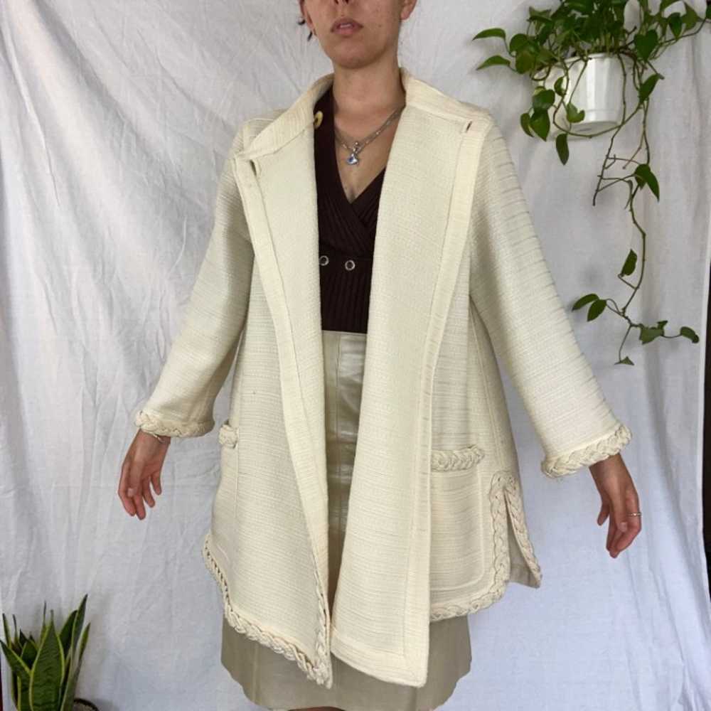 Valentino Authentic Silk/Wool Cape Coat - image 4
