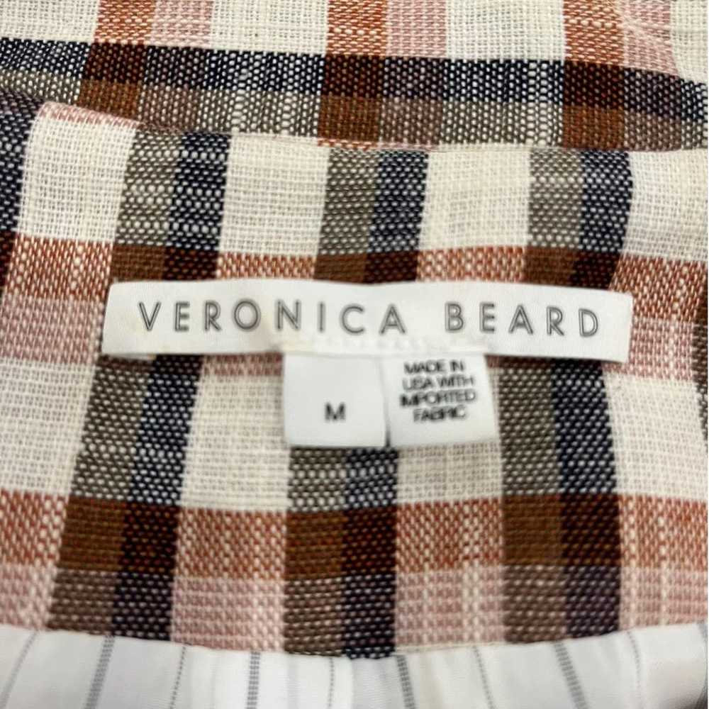 Veronica Beard Lin Jacket Multi Checked Cotton Bl… - image 11