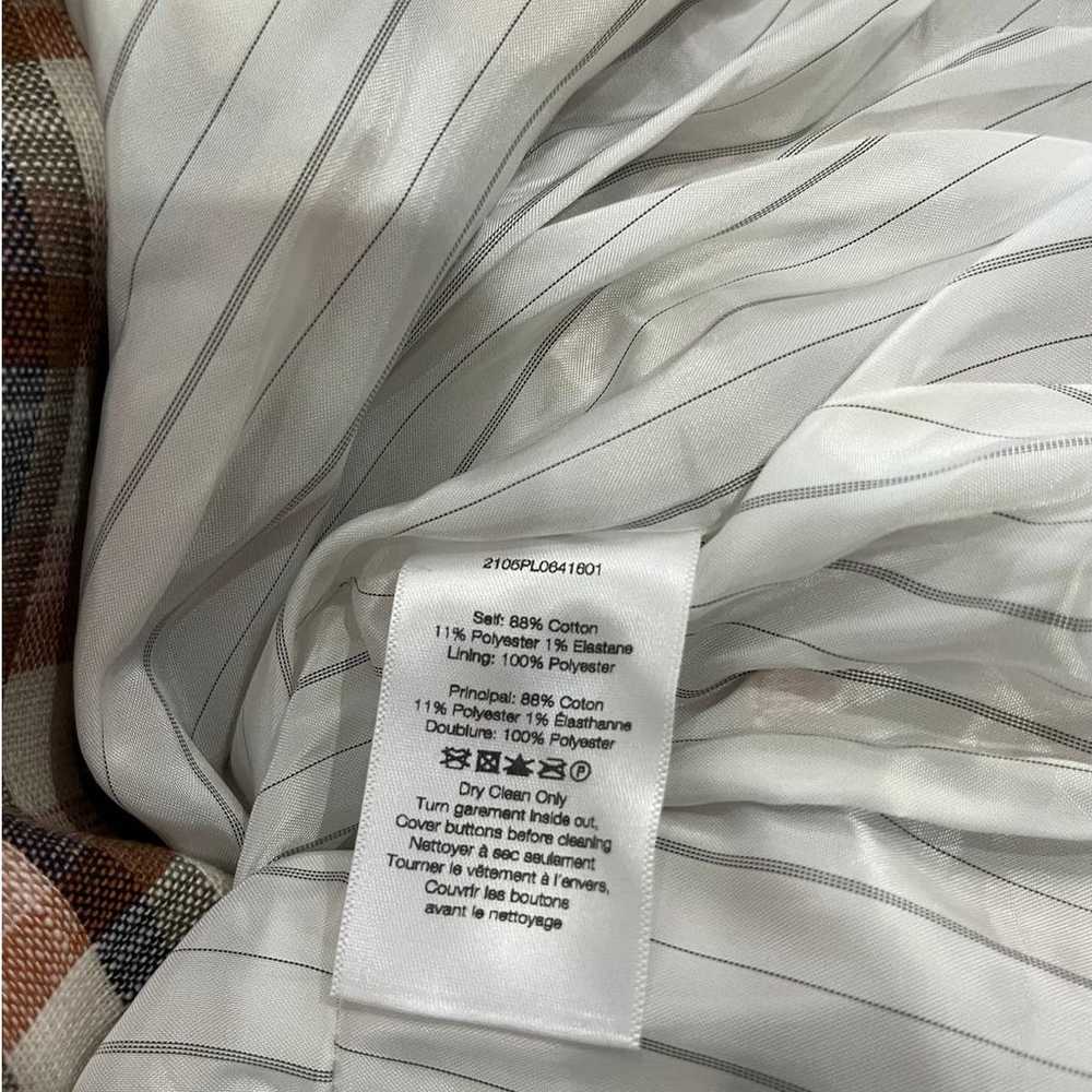 Veronica Beard Lin Jacket Multi Checked Cotton Bl… - image 12