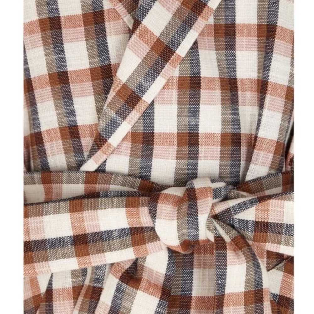 Veronica Beard Lin Jacket Multi Checked Cotton Bl… - image 2