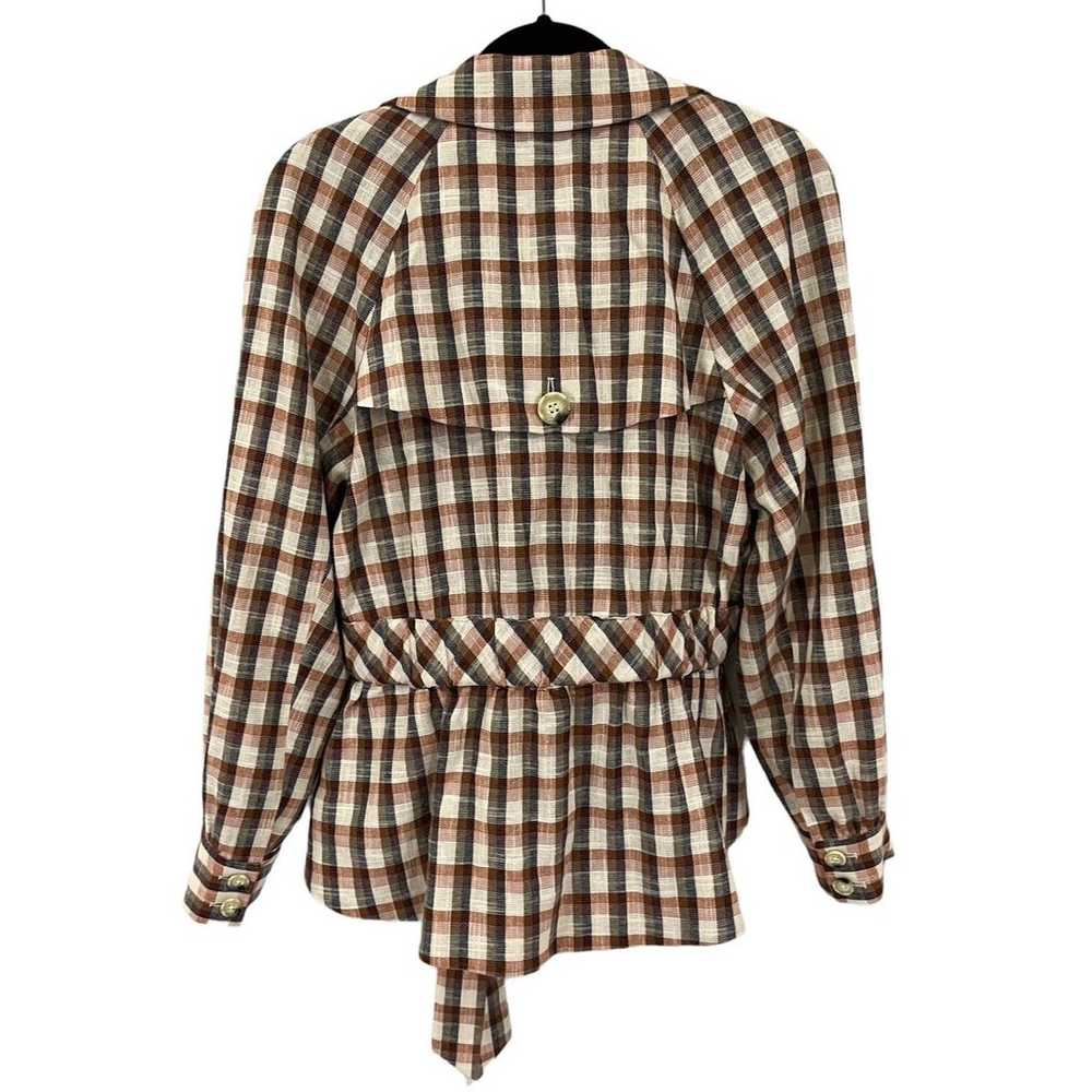 Veronica Beard Lin Jacket Multi Checked Cotton Bl… - image 9