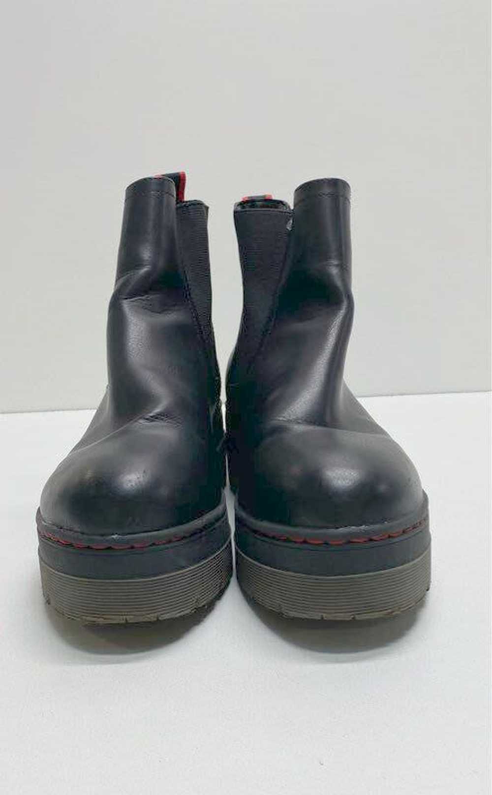 Mia Leather Cayson Platform Boots Black 7.5 - image 3
