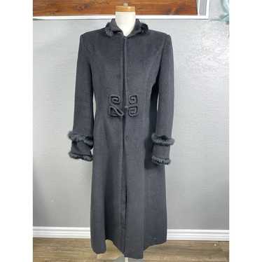 Black Lanvie Coat (Size 8) - Authentic Fur - image 1