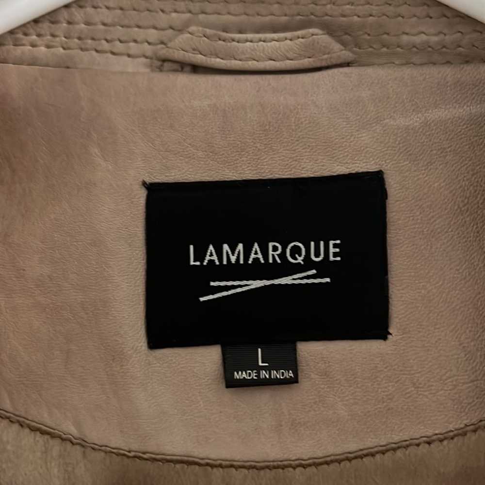Beautiful LaMarque Tan Leather Jacket- Size Large - image 2