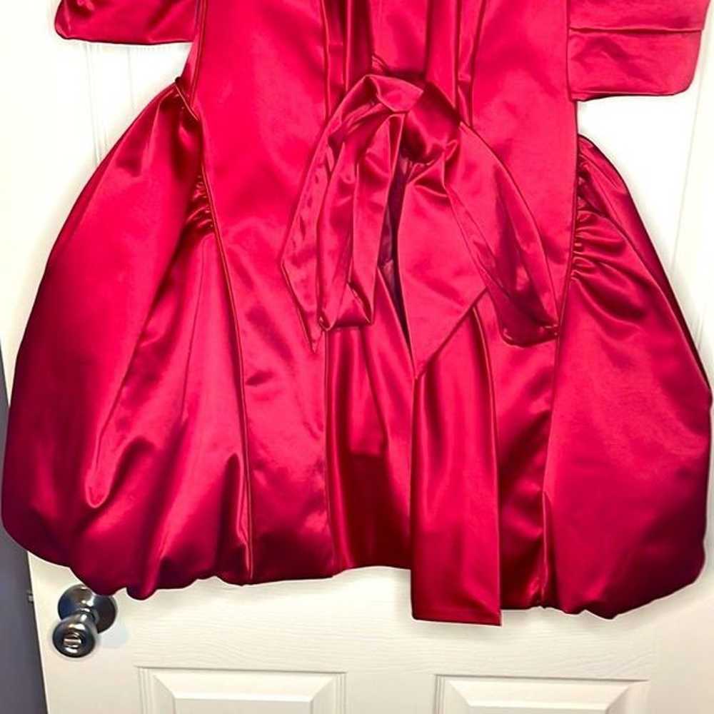 Victoria’s Secret 2009 Fashion Show Red Satin Coat - image 6