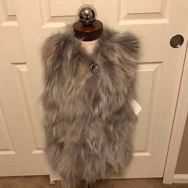 NWOT Genuine fox fur vest