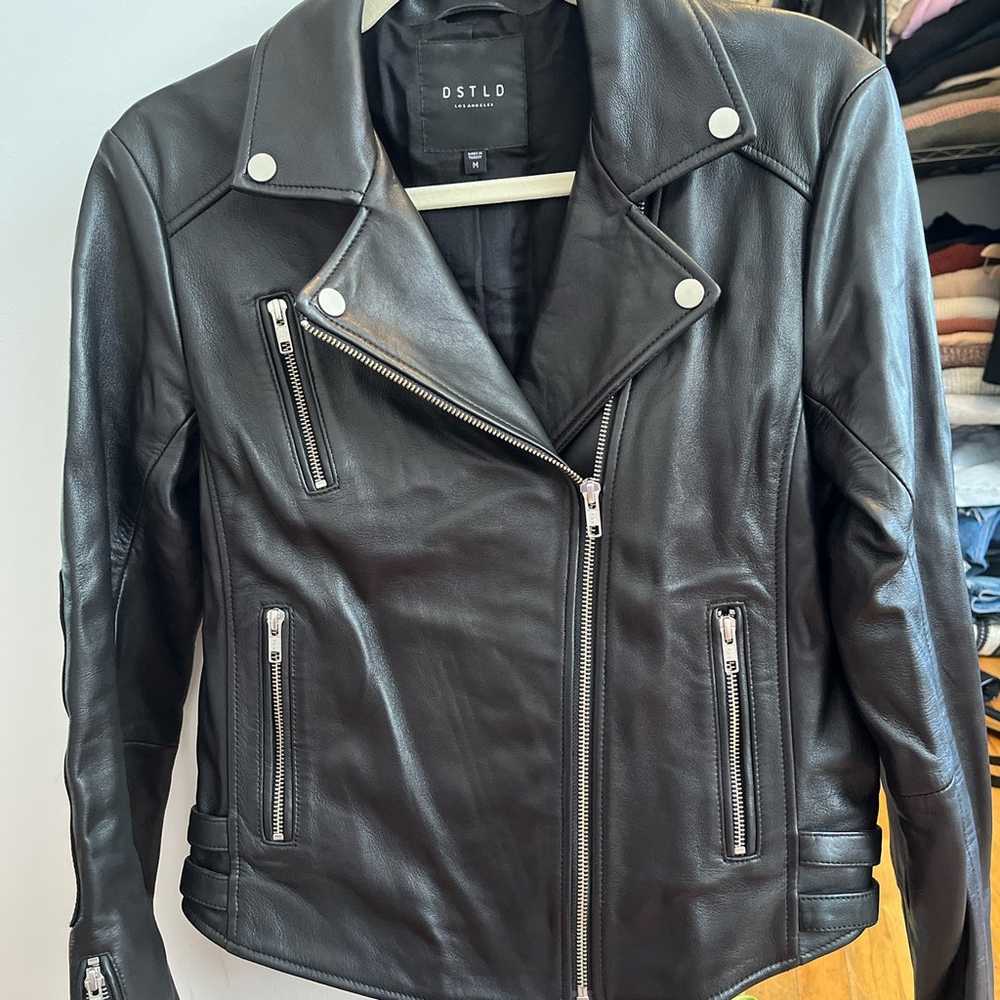 DSTLD real leather biker jacket NEW! - image 5
