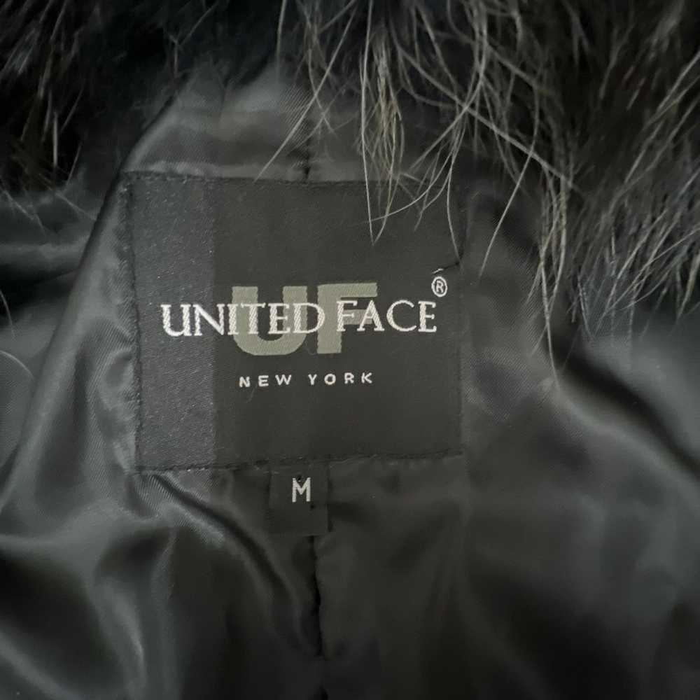 United Face Bew York  Fur Collar Leather Jacket W… - image 12