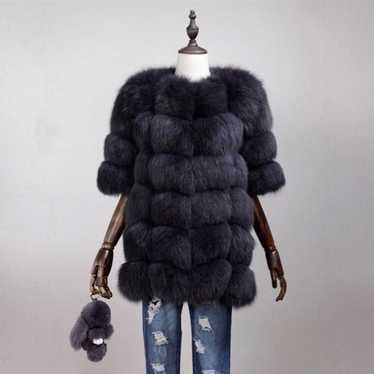 Faux Fur real fur coat