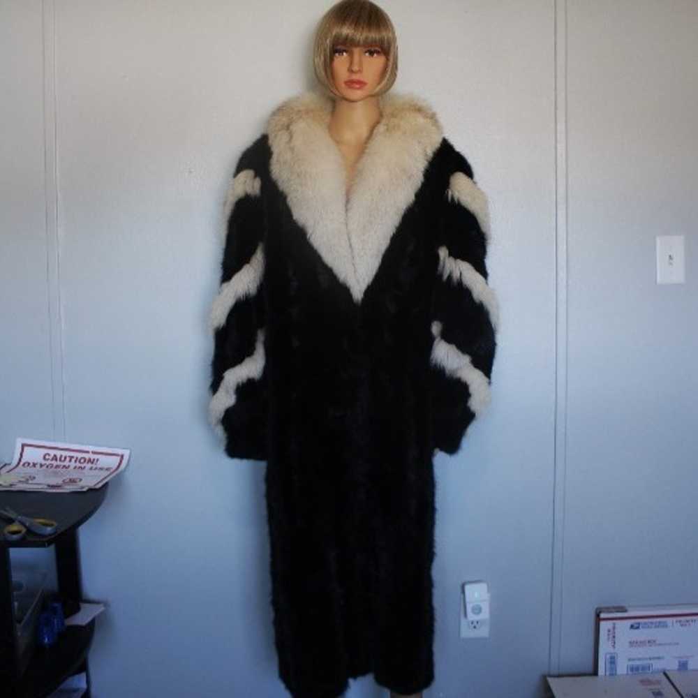 #501 Mink/fox fur coat - image 1