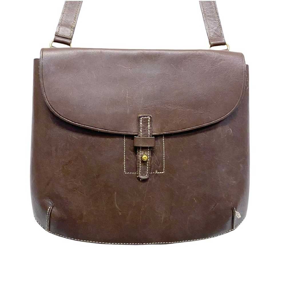 Vintage Colin Stuart Brown Leather Flap Satchel C… - image 6