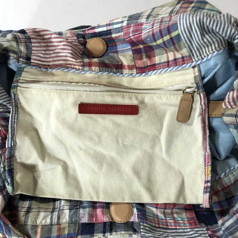 Tommy Hilfiger Patchwork Madras Two Handle Bag 15… - image 8