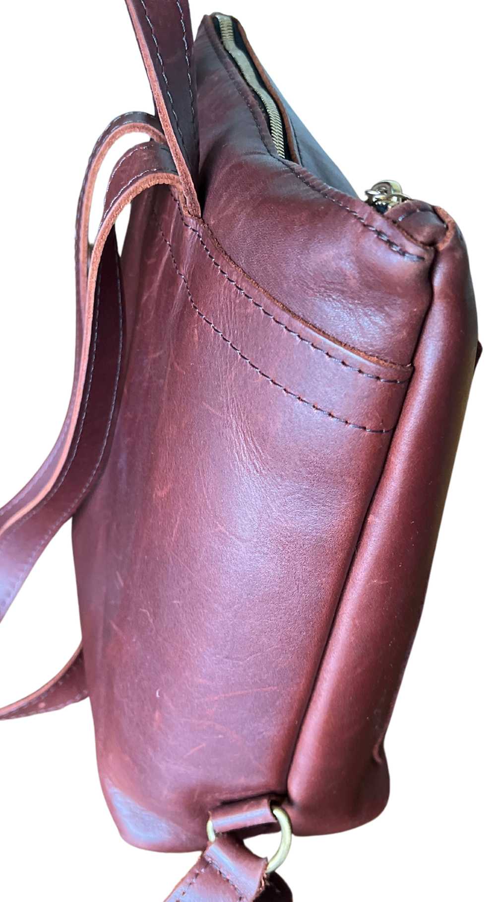 Portland Leather 'Almost Perfect' Tote Backpack - image 4