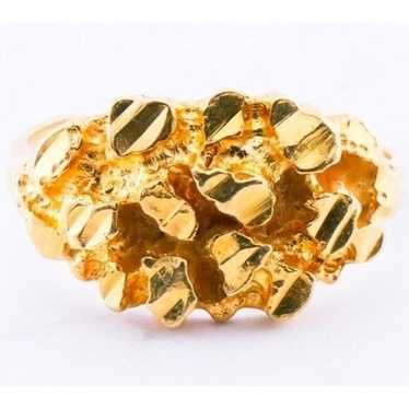 14K Gold Gold Nugget Ring Size 7 Solid 2.15 Grams… - image 1