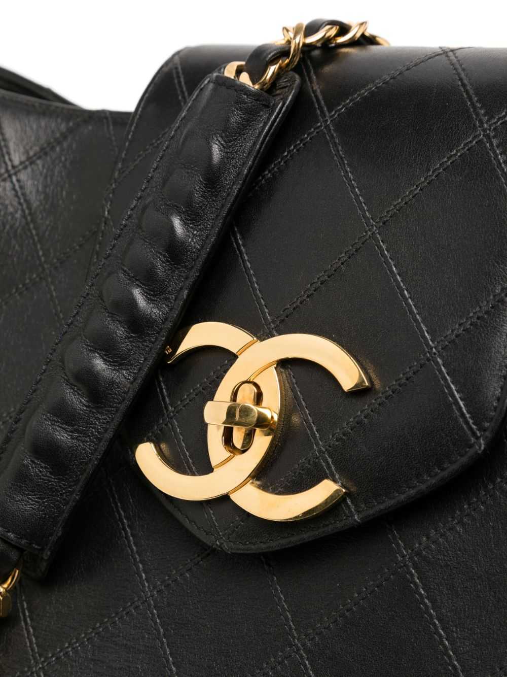CHANEL Pre-Owned 1997 Supermodel tote bag - Black - image 4