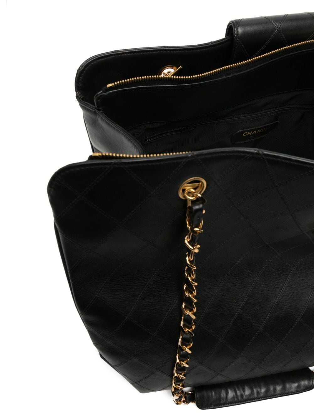 CHANEL Pre-Owned 1997 Supermodel tote bag - Black - image 5
